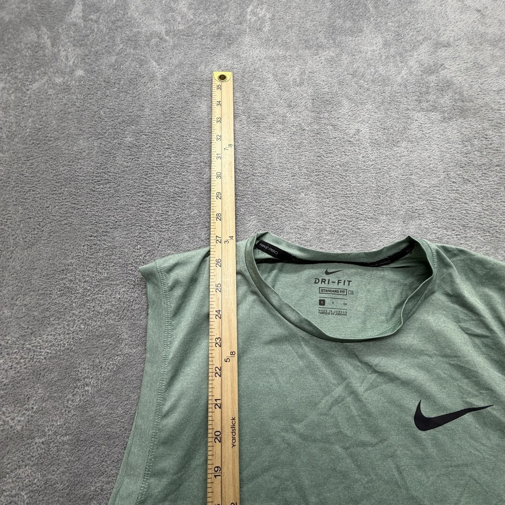 Nike Dri-FIT Tank Mens Small Green Crew Neck Sleeveless Athletic CZ1184-353 - Picture 2 of 7